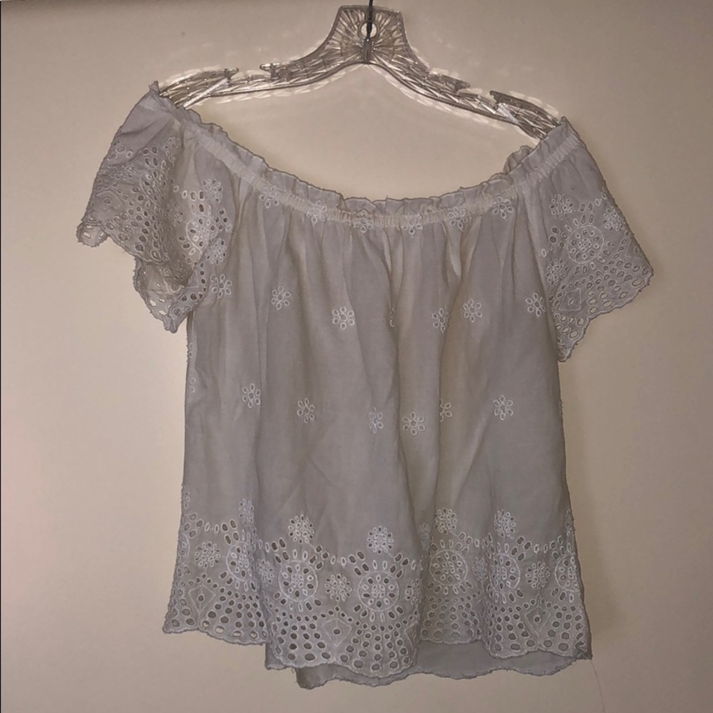 White Off-the-Shoulder Top